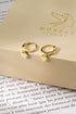 Cercei din argint Inima II (Silver/Gold)